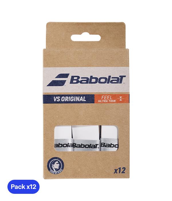 BABOLAT Overgrip de Pádel Babolat Vs Original Liso Blanco (pack X12)