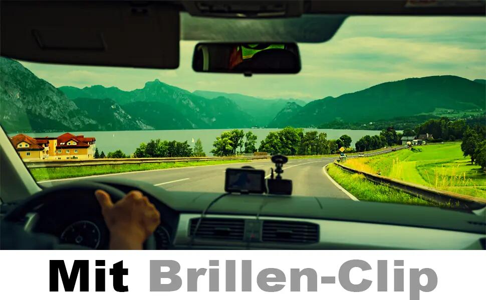 Clip-on | Skipper 1.0 Brillen-Clip | Smaragd | POLARISIEREND | Antibeschlag 3/4