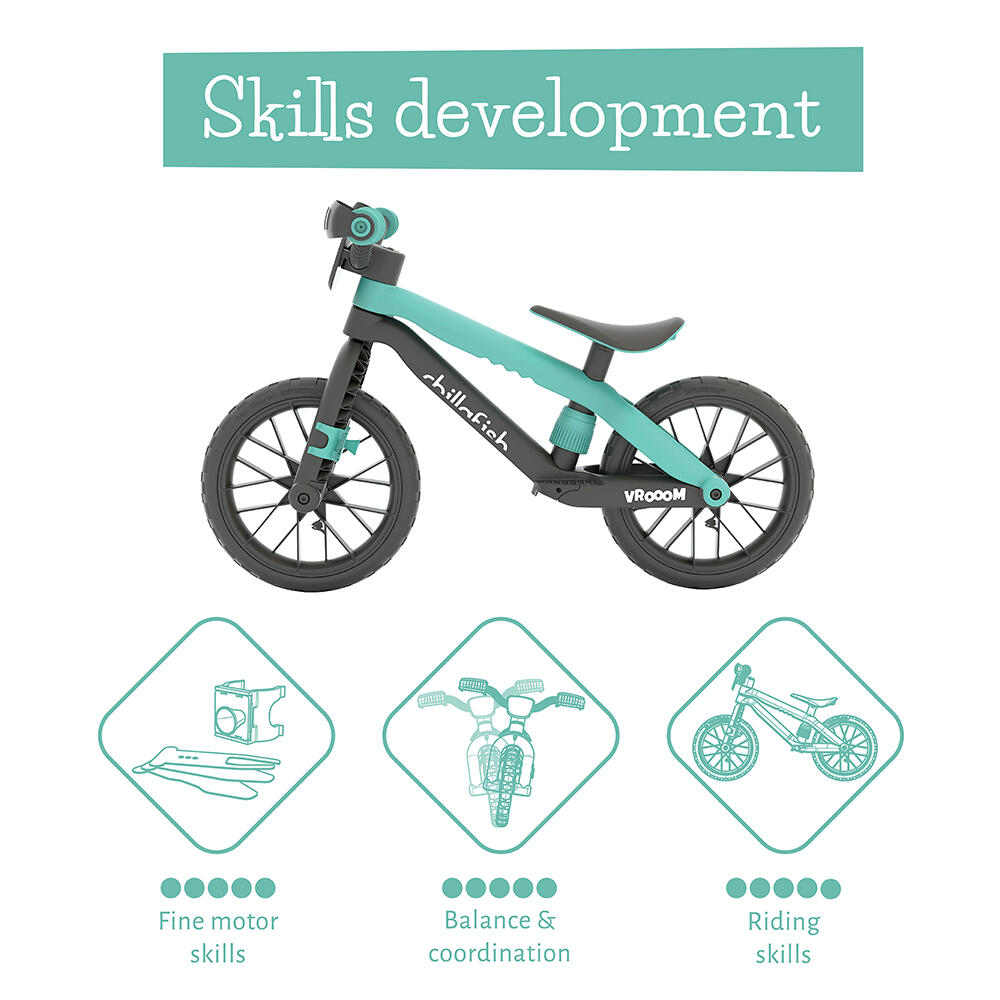 BMXie Vroom mint balance bike 3/7
