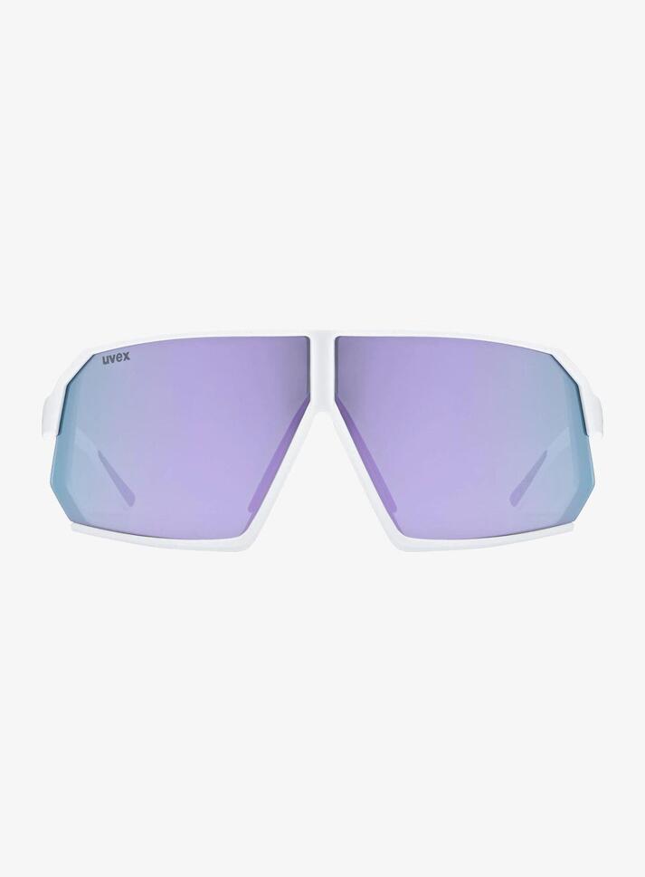 Okulary przeciwsłoneczne Uvex Sportstyle 237 - white matt/mirror lavender