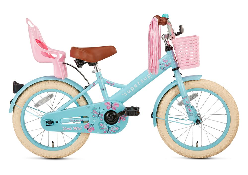 SUPERSUPER SuperSuper Little Miss Kinderfiets - 16 inch - Turquoise