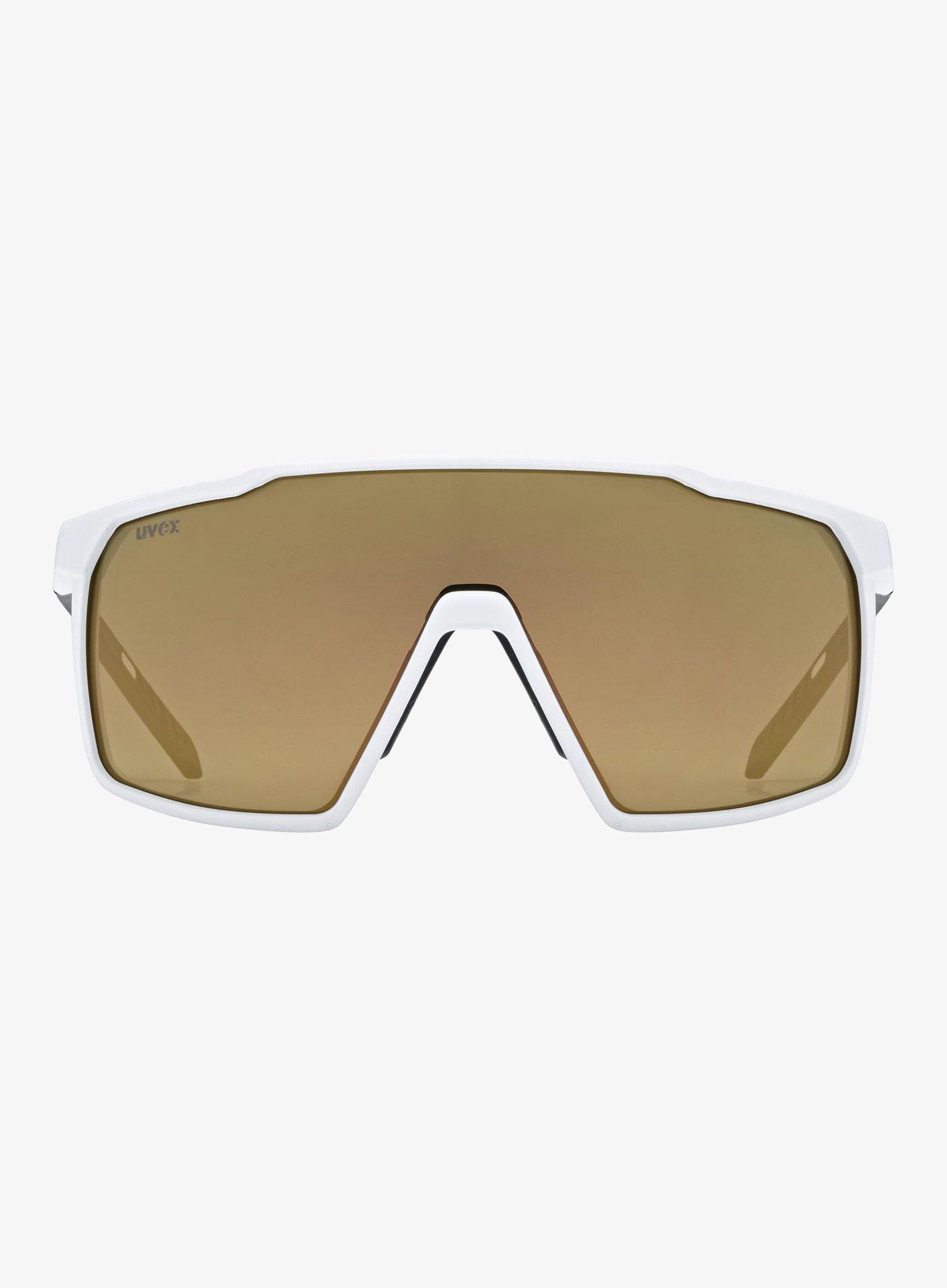 Okulary rowerowe Uvex MTN Perform S - white matt/mir.gold 2/4