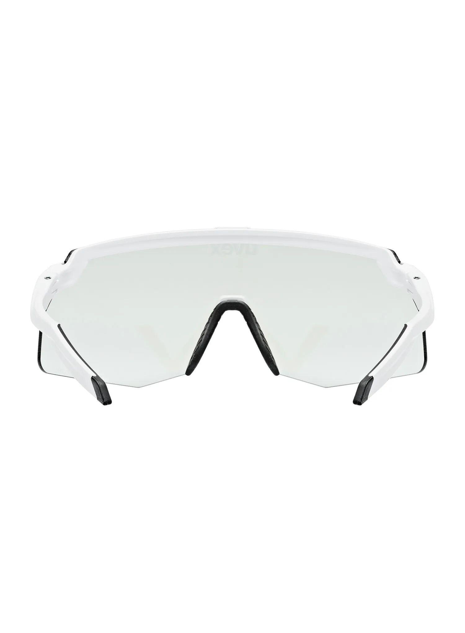 Okulary rowerowe Uvex Pace Stage S V - white matt/mirror blue 4/6
