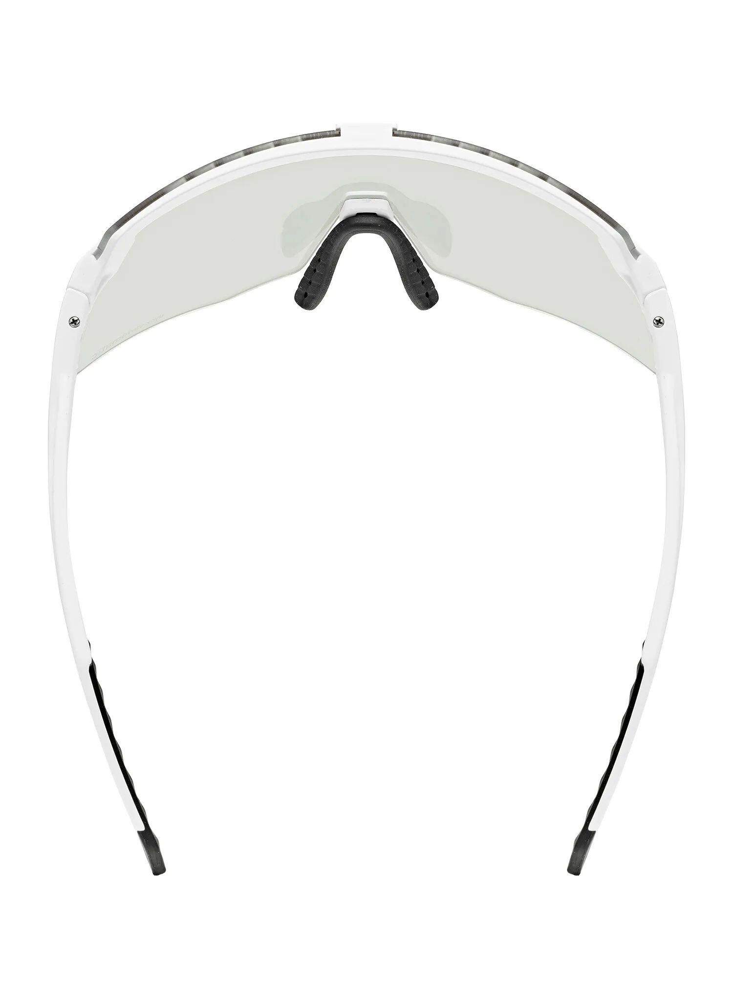 Okulary rowerowe Uvex Pace Stage S V - white matt/mirror blue 5/6