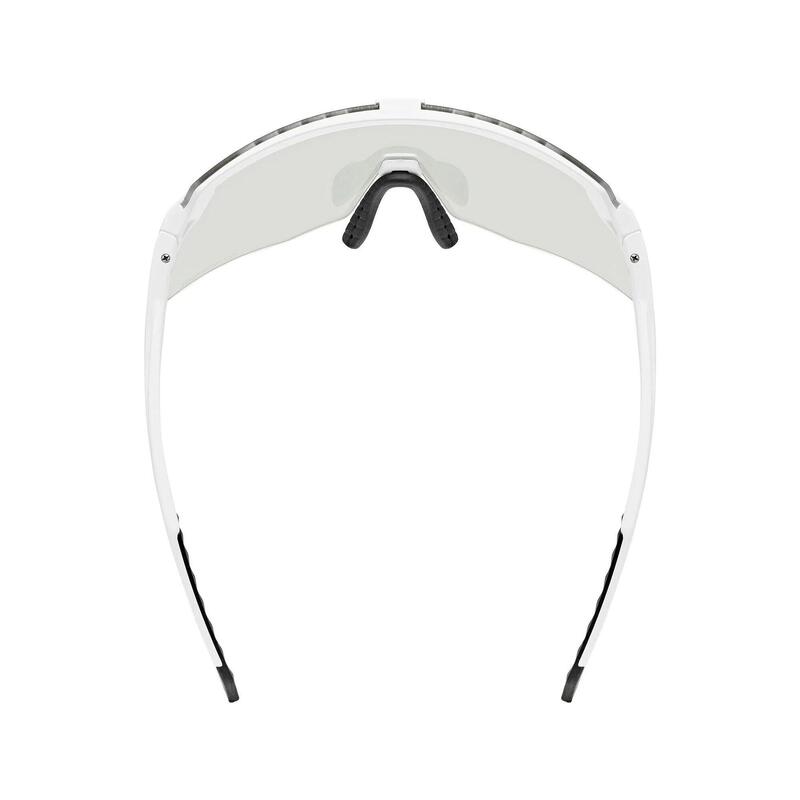 Okulary rowerowe Uvex Pace Stage S V - white matt/mirror blue