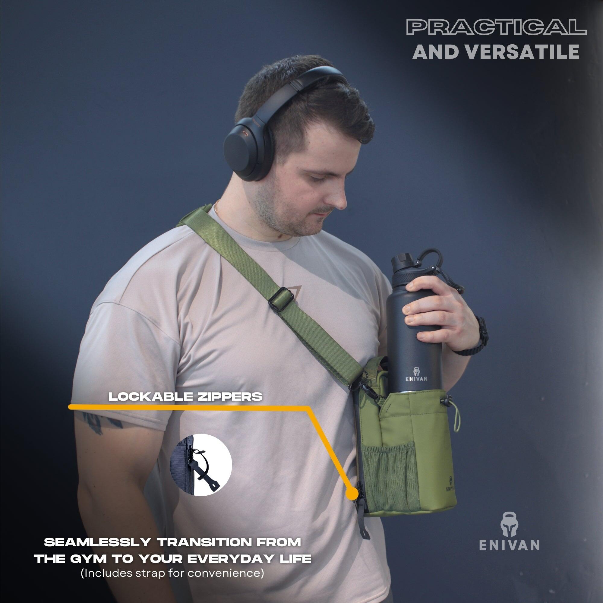 Borsa Magnetica Per Palestra RICKMASK - Porta Borraccia Magnetica, Per Cellulare, Chiavi, Accessori Fitness - Foto 7