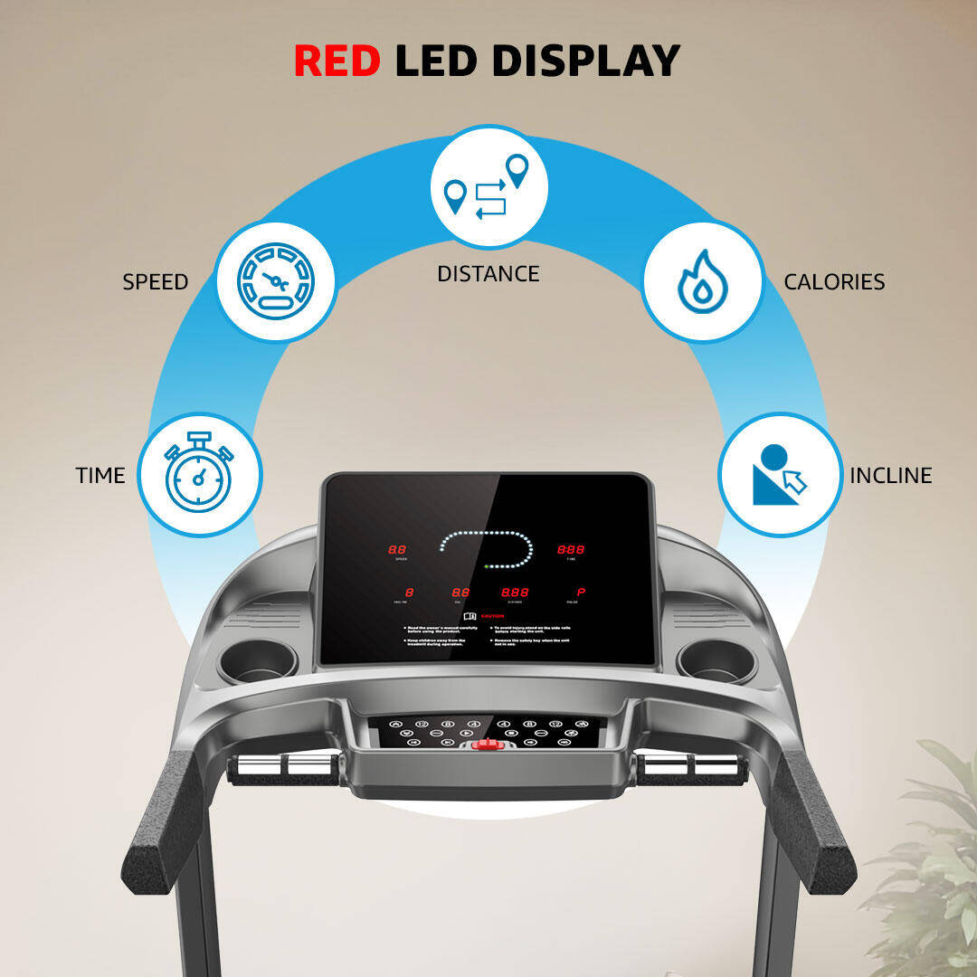 PowerMax Fitness TDA-500 4HP DC Motorized Foldable Treadmill for Home-Gym | Max User Weight 150kg | Top speed 20kmph |15 Lvl. Auto Incline | 12 Preset Program, Semi-Auto Lubrication, LCD Display, MP3 -  3