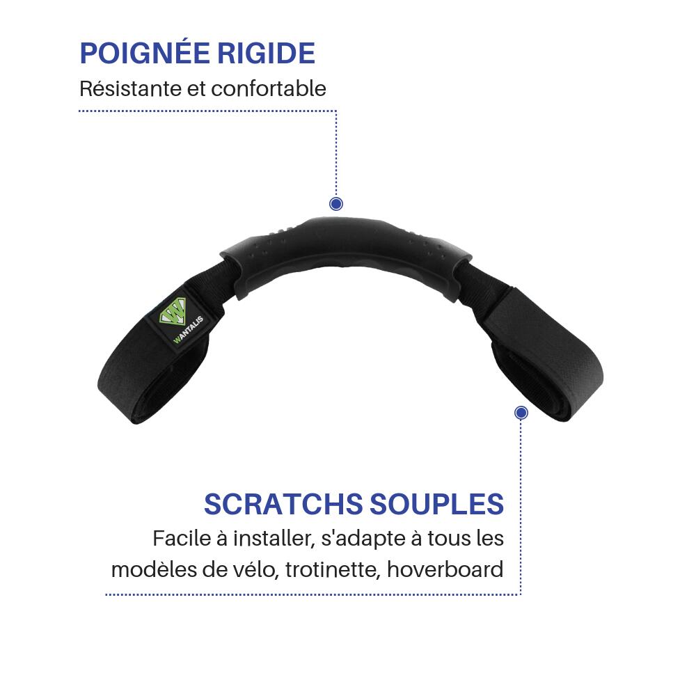 Poignée universelle pour porter facilement vélos et trottinettes Wantalis pikee 2/5