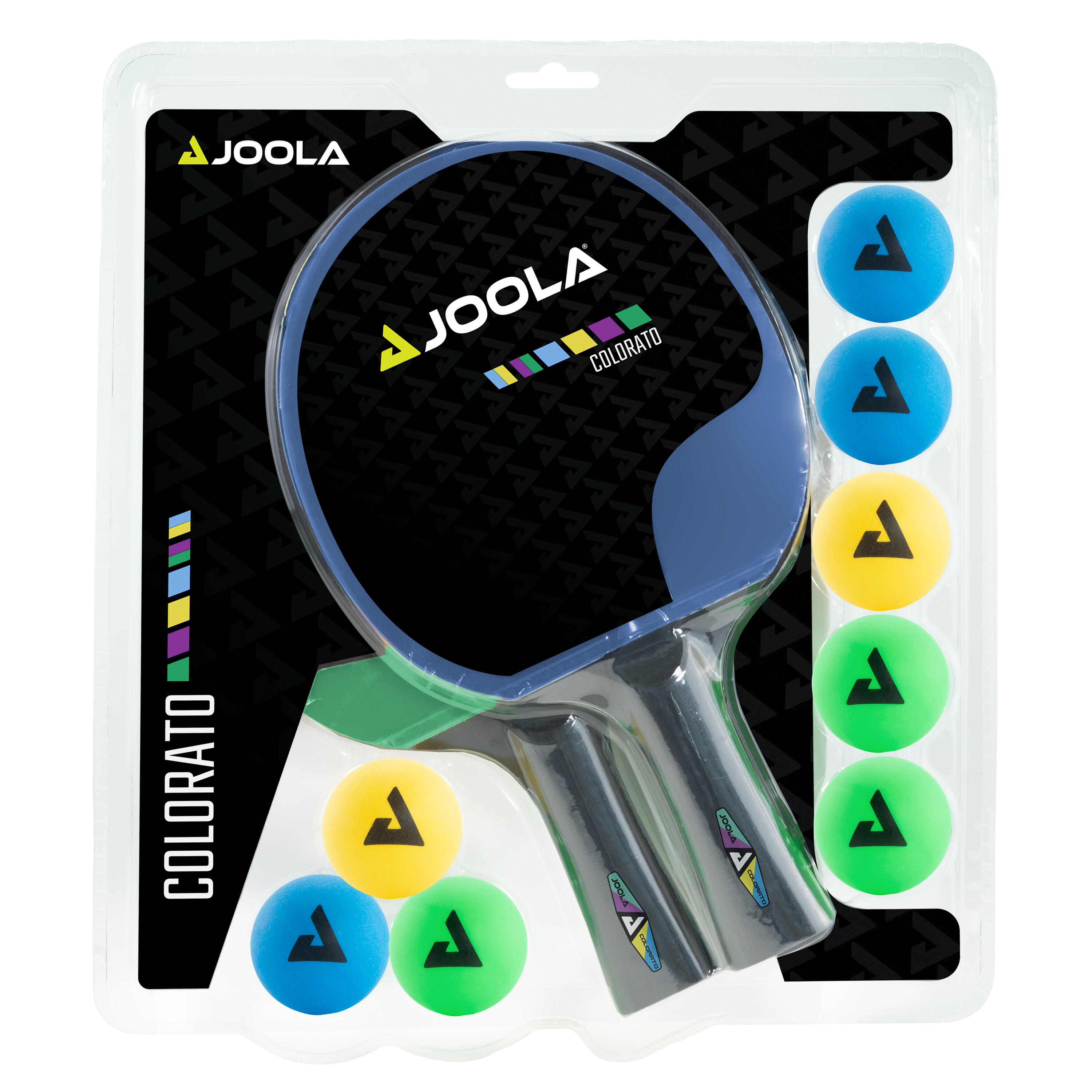 JUEGO DE 2 RAQUETAS DE COLORATO Y 8 BOLAS Multicolor 40+ 2/4