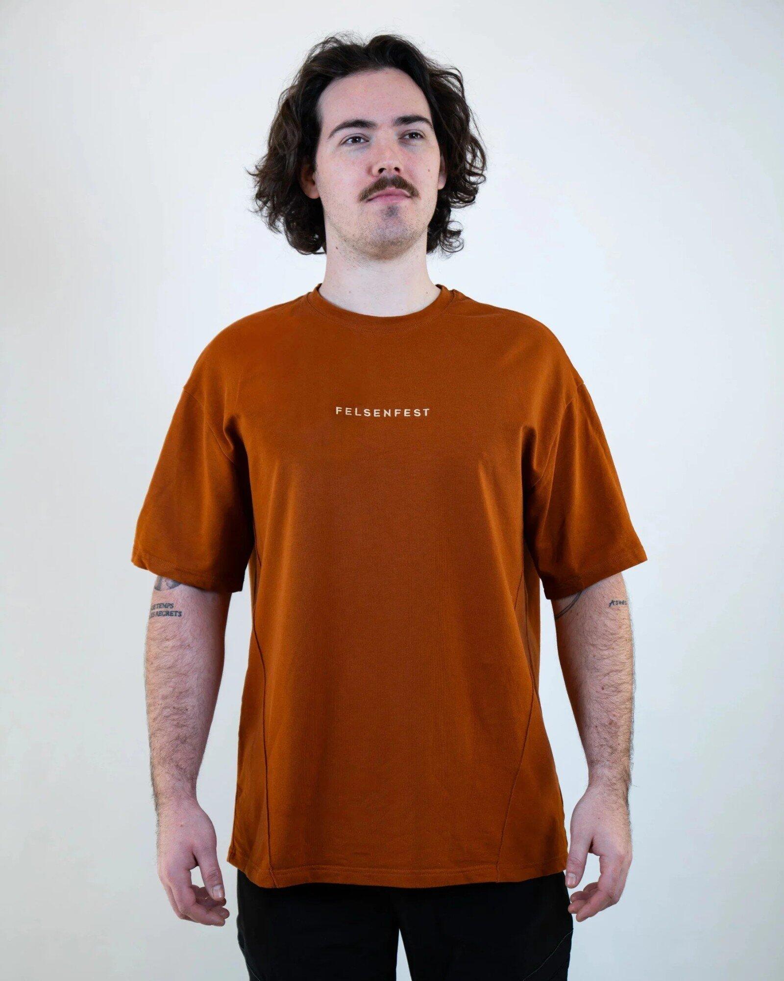 Oversized Boulder-Shirt Volumes Kastanienbraun 4/7