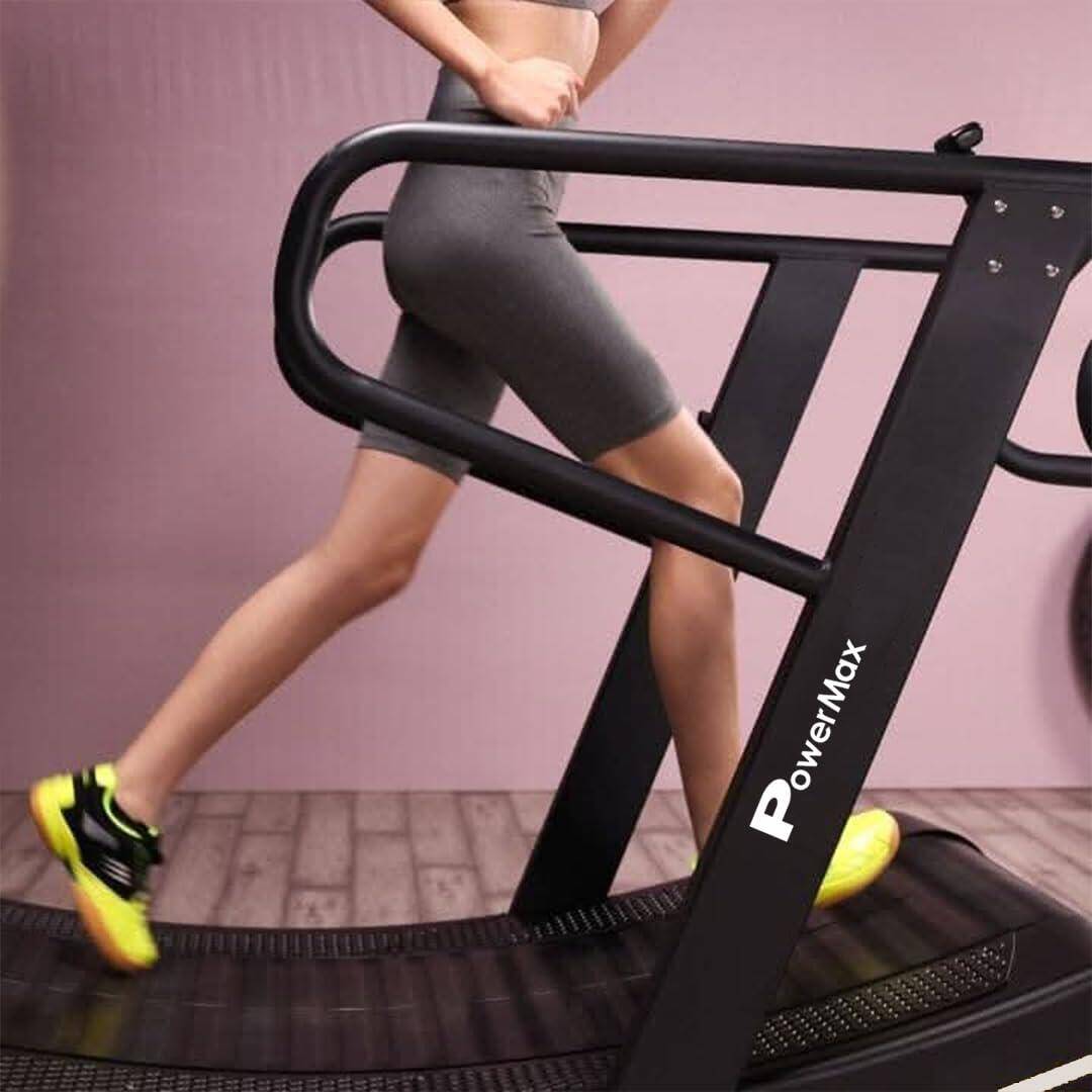 PowerMax Fitness TMC-2500 Non-Motorised Commercial Curve Treadmill for Home, Gym Club, Hotel, Luxury Villa, Fitness Training Use -  5