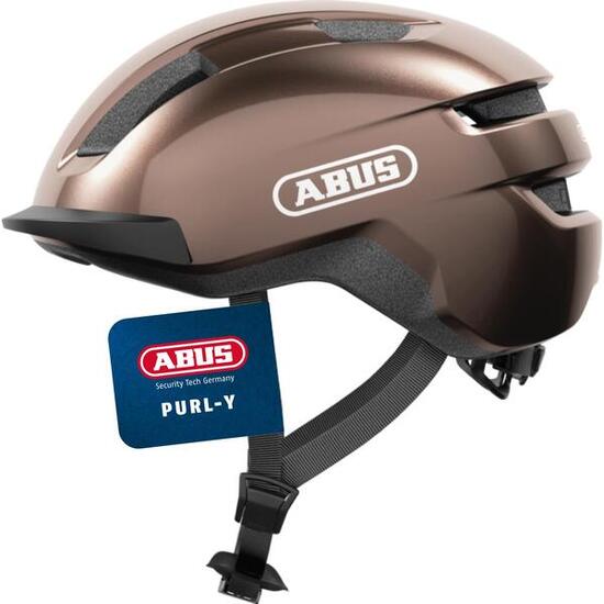 Abus Purl-Y Metallic Copper Helm L 57-61 cm voor Veiligheid en Stijl