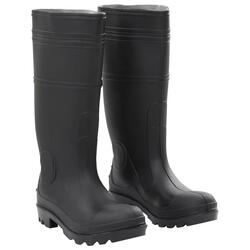 VidaXL bottes de pluie taille 39 PVC noir