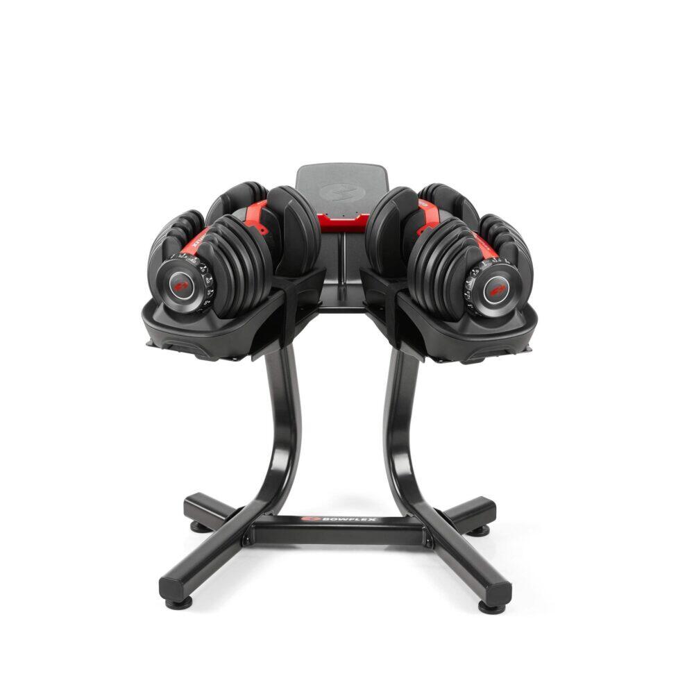 BowFlex 552i verstelbare halters (paar & statief met mediavak) 2/7