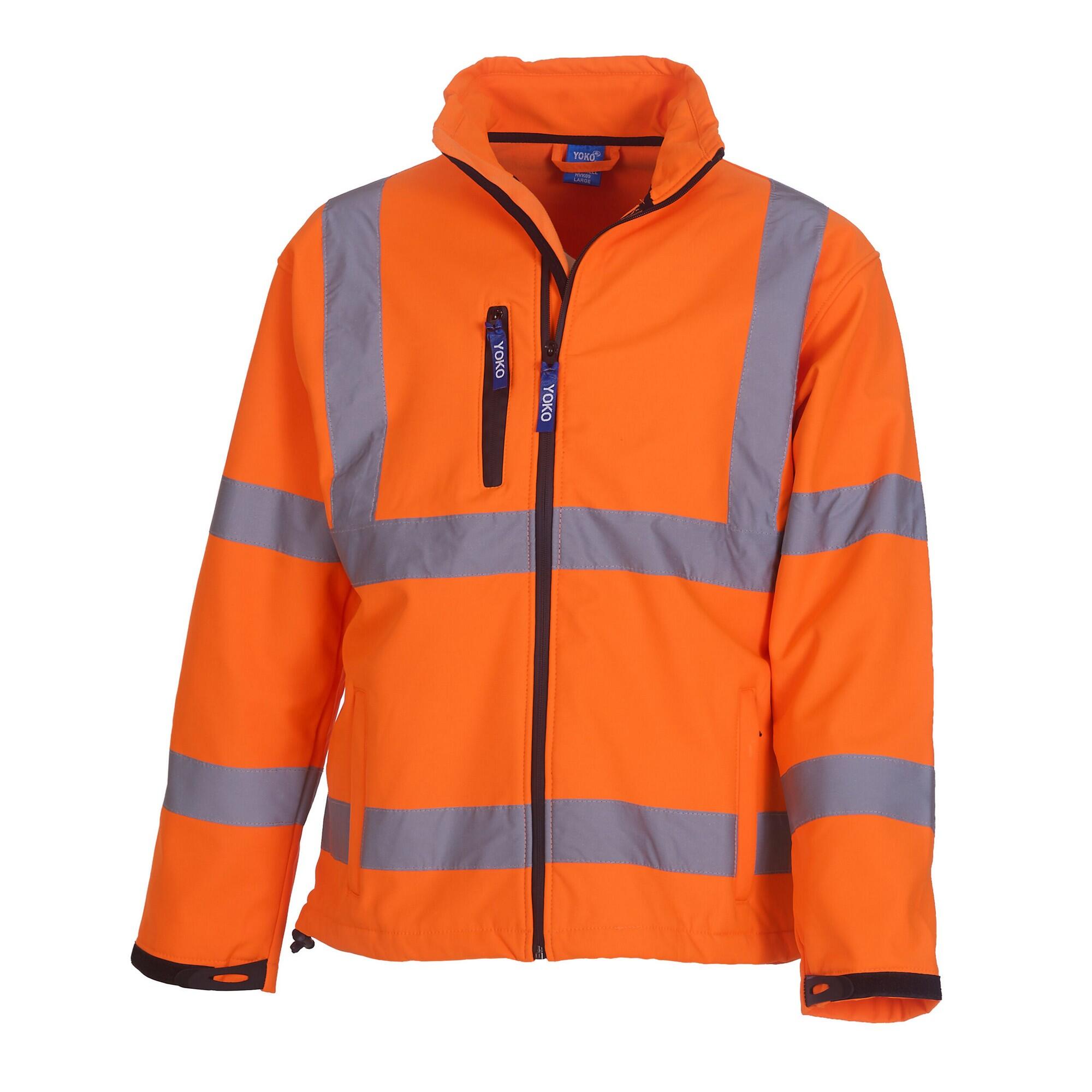 Yoko Unisex Adult Hi-Vis Soft Shell Jacket