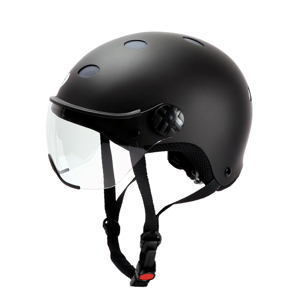 Diezz - Casque Velo City Color Visière Black - Casque - Bleu|gris|noir - 38 S - Decathlon