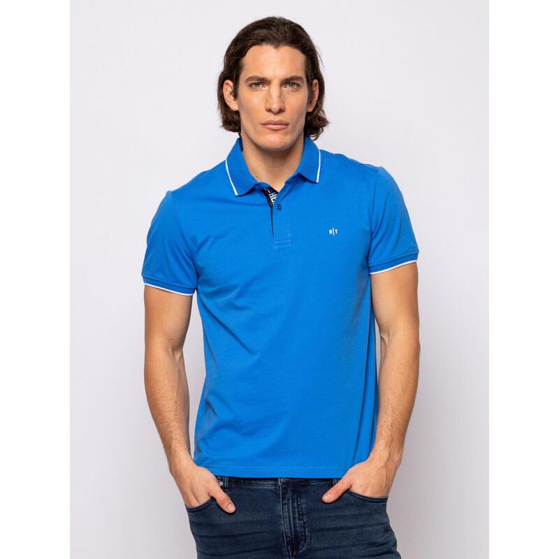 Tricou cu mânecă scurtă, cu guler, pentru bărbați DAVENPORT