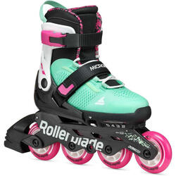 ROLLERBLADE Roller Fitness Enfant Microblade XT Noir Vert de Mer