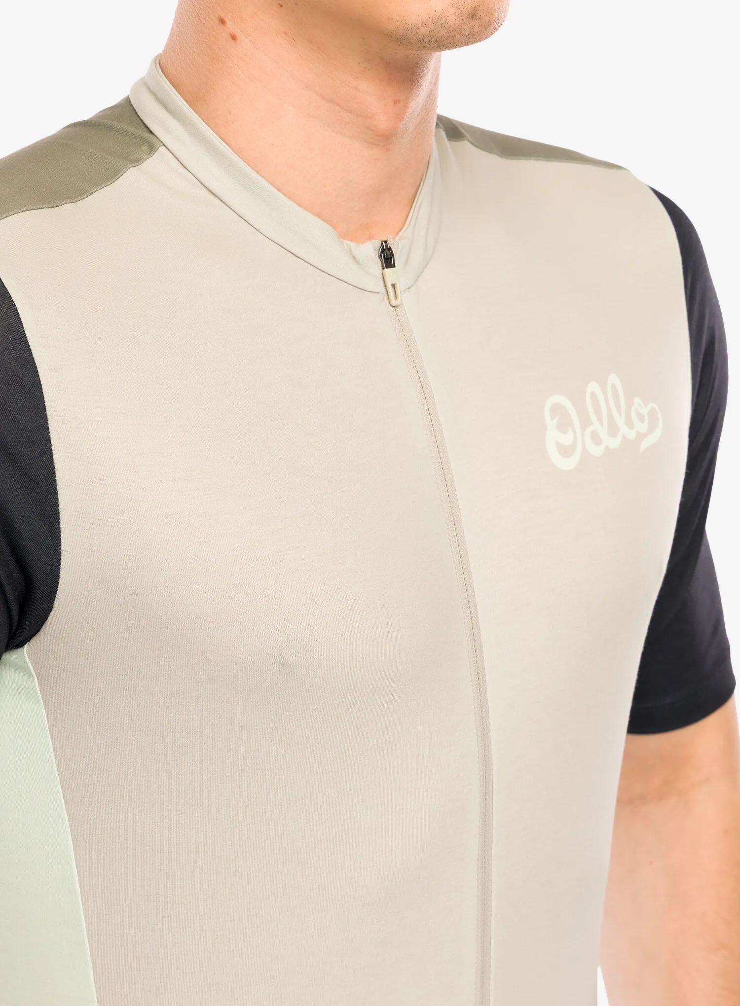 Maillot de cyclisme à zip intégral et imprimé héritage Essentials ODLO 6/7