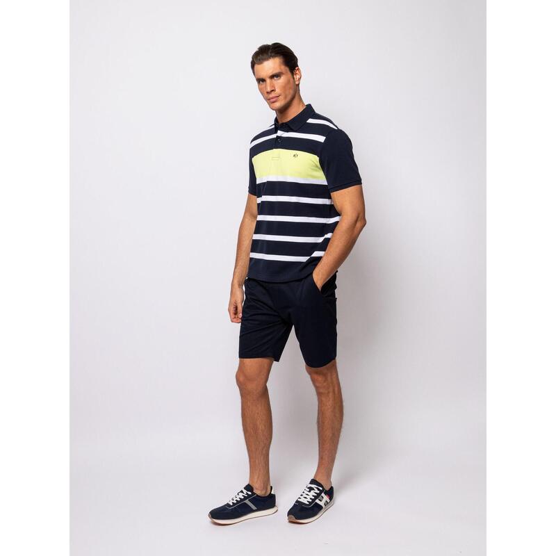Tricou cu mânecă scurtă, cu guler, pentru bărbați DOWAN