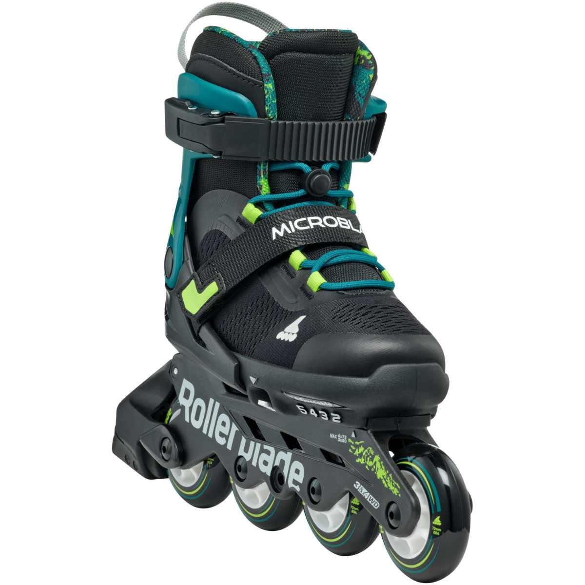 Rolki dziecięce Rollerblade Microblade XT Black Petrol Green 5/7
