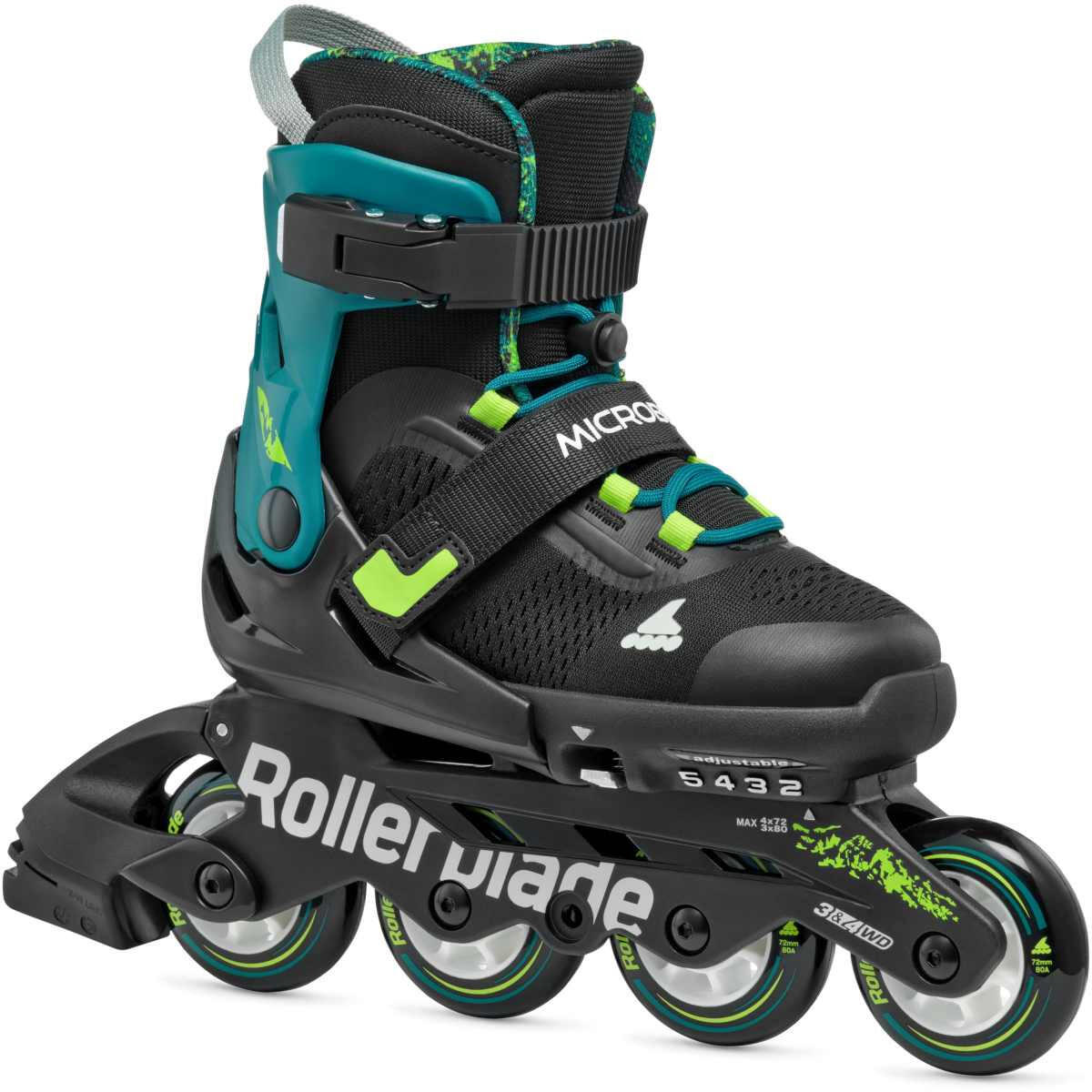 Rolki dziecięce Rollerblade Microblade XT Black Petrol Green 1/7