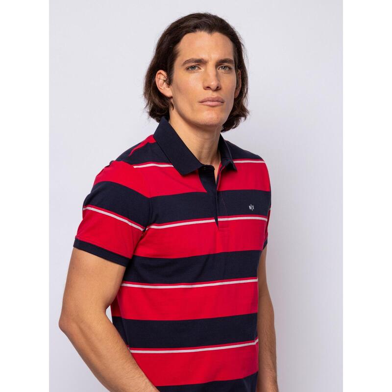 Tricou cu mânecă scurtă, cu guler, pentru bărbați DURAD
