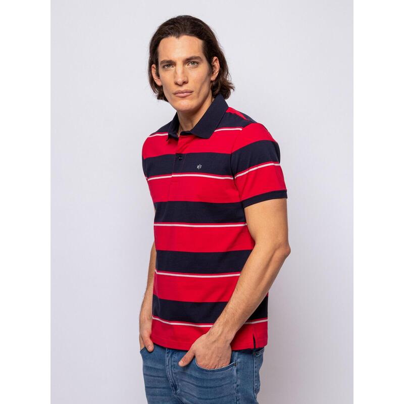 Tricou cu mânecă scurtă, cu guler, pentru bărbați DURAD