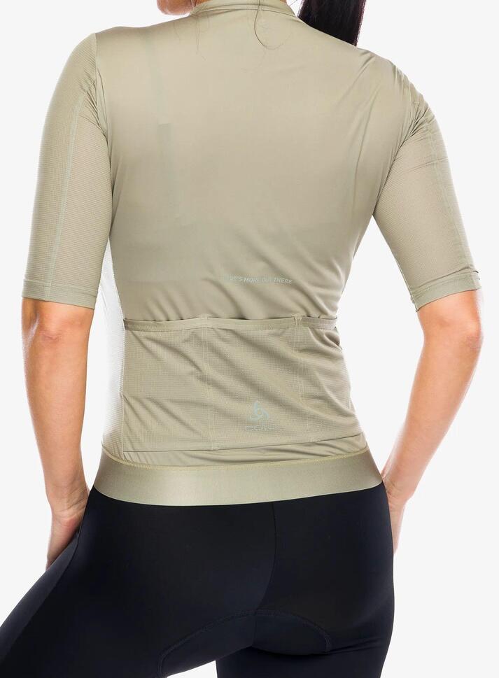 Koszulka kolarska damska Odlo Explorer Pro T-Shirt S/U Collar S/S Full Zip