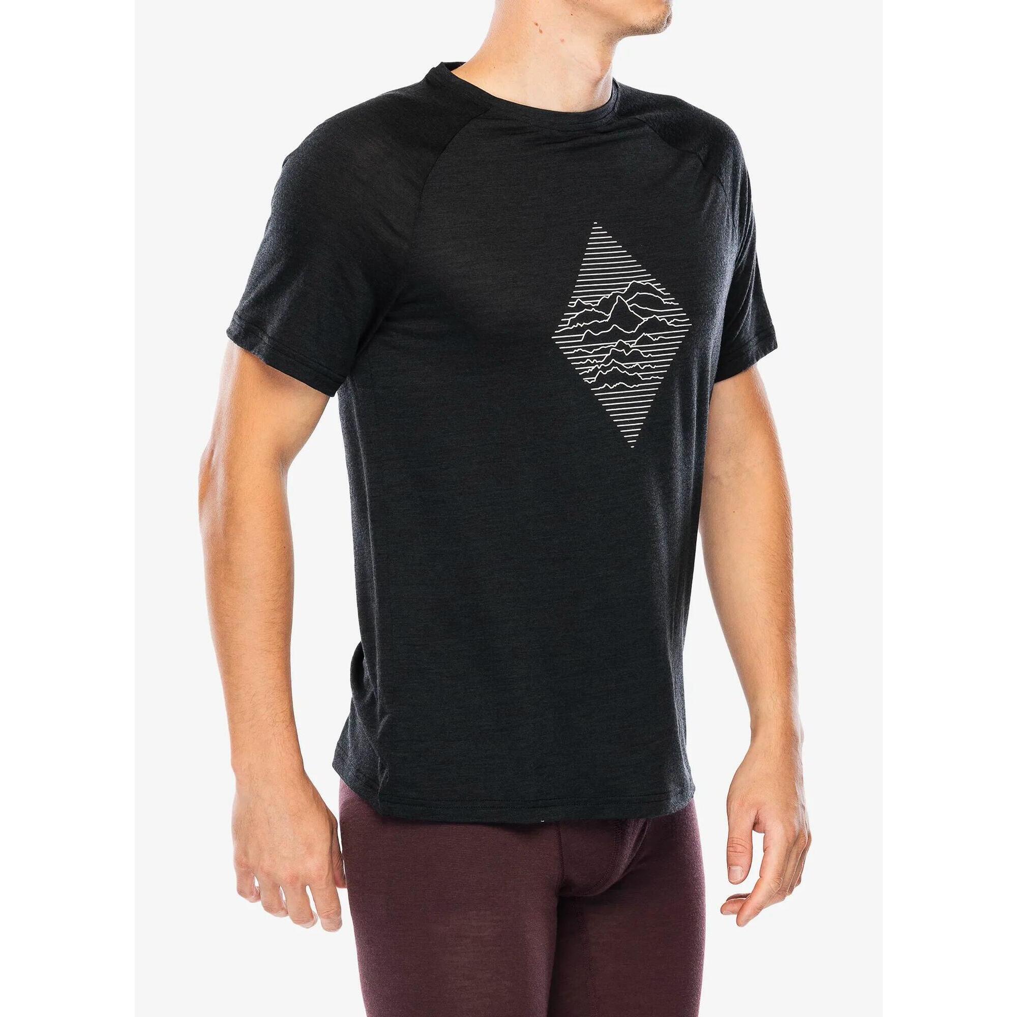 Odlo - T-shirt Odlo Col Rond S/s Merino Tencel 130 - Maillot Manches Courtes - Noir - Decathlon