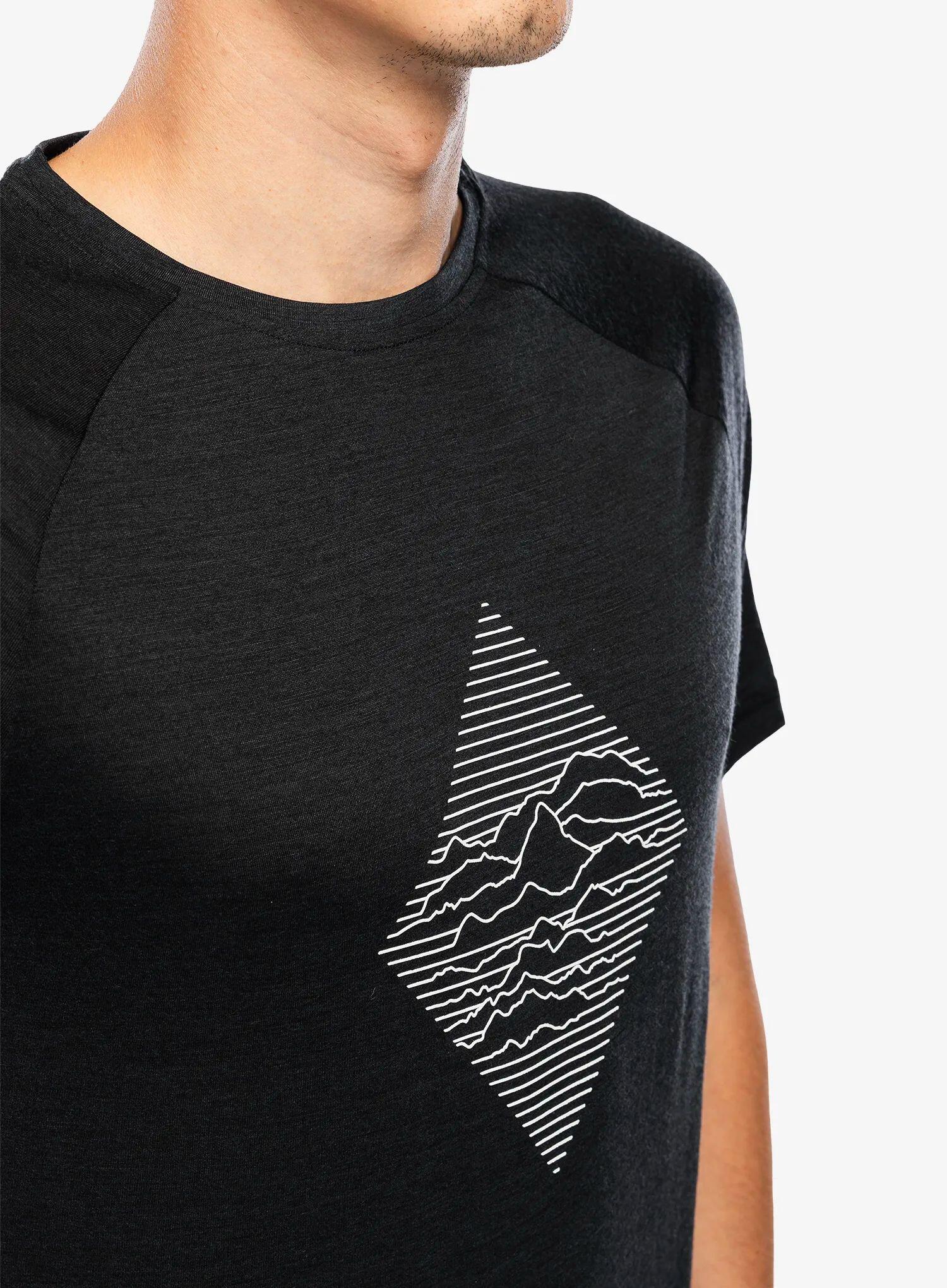 Koszulka męska Odlo Merino Tencel 130 Peaks TS Crew Neck SS 4/4