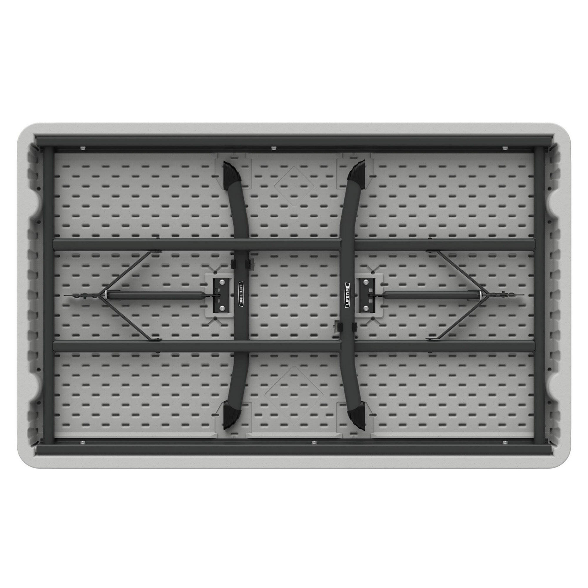 Lifetime Mesa plegable rectangular 122x76 cm blanca 2/7