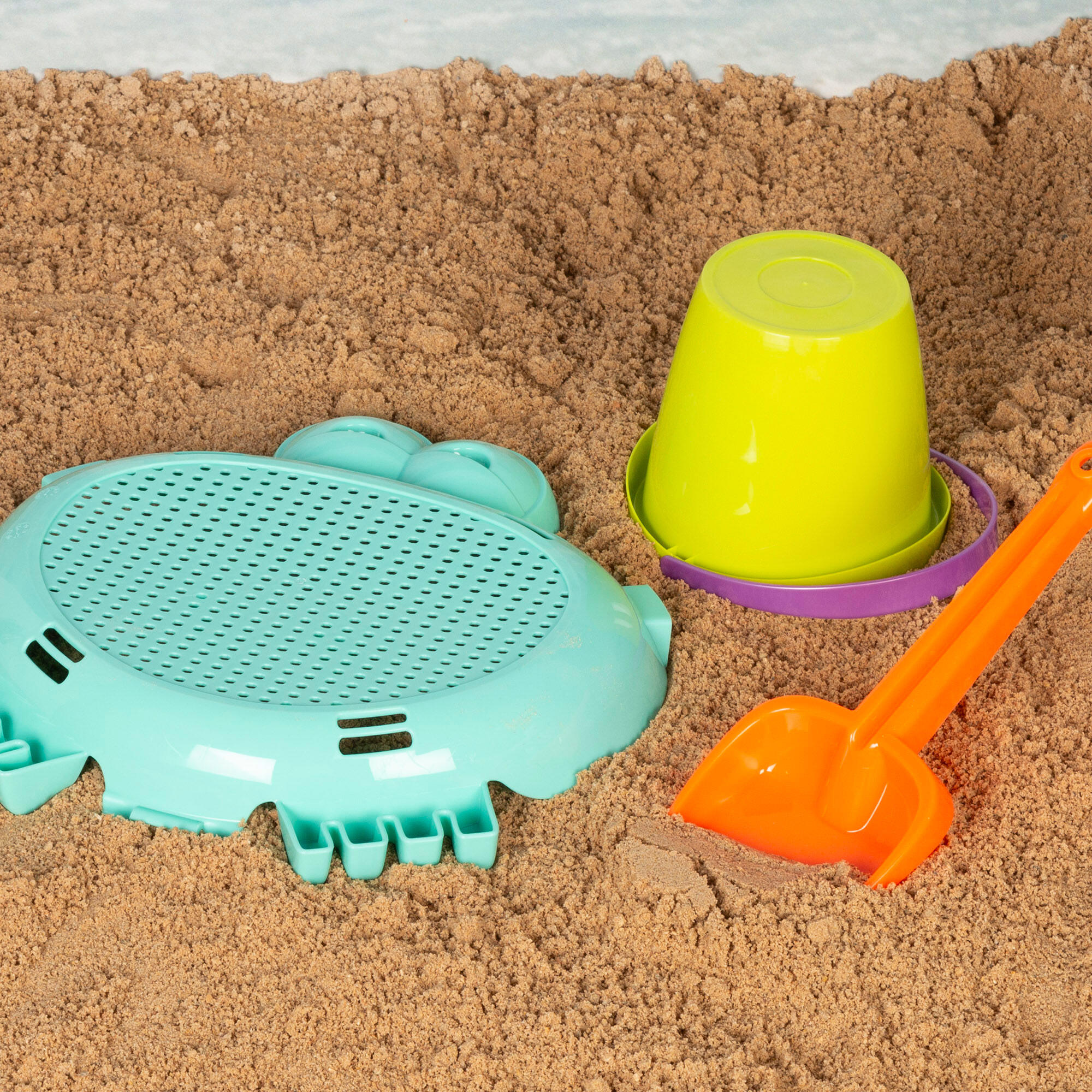 Set de playa Cubo con palas y accesorios Color Beach 5/7