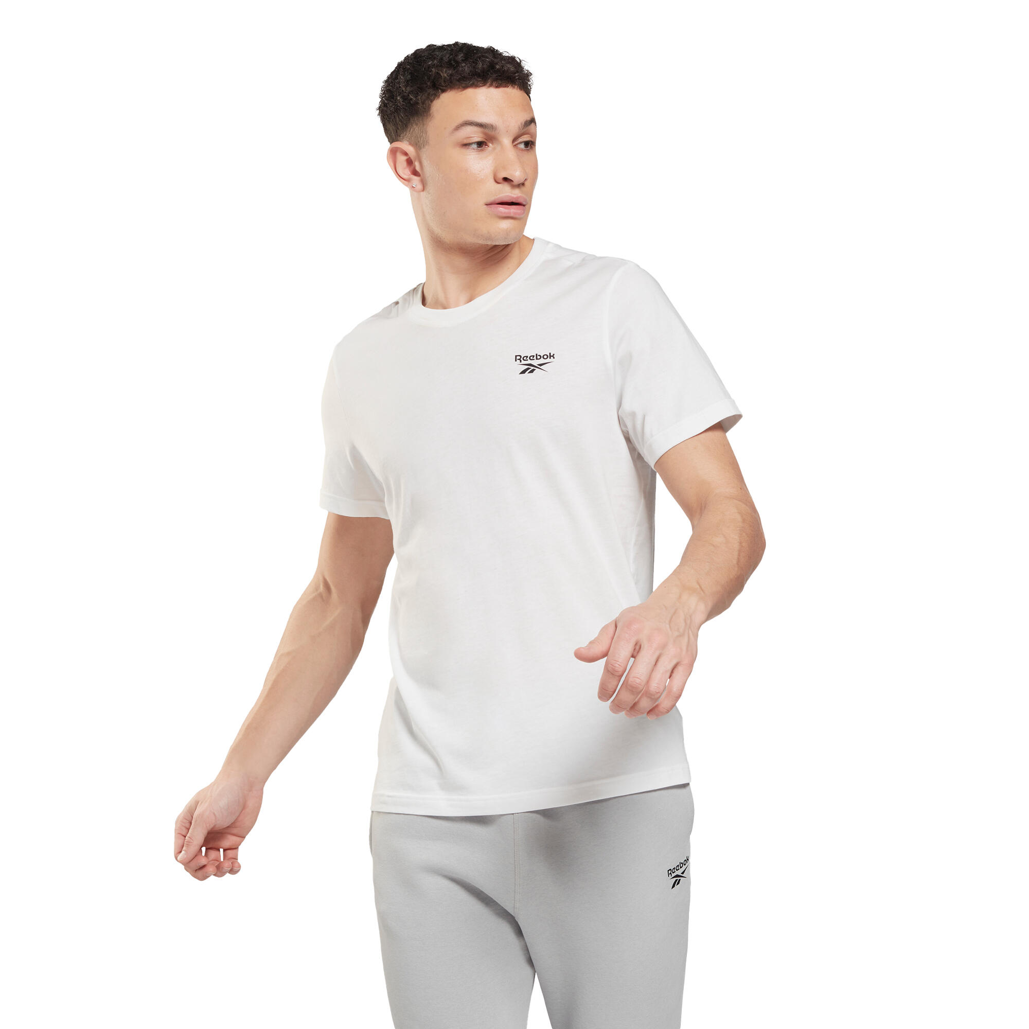 REEBOK Camiseta de Manga Corta Hombre Reebok 100054977 Blanco