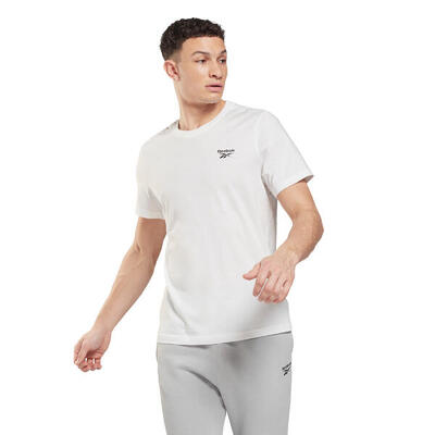 Camiseta de Manga Corta Hombre Reebok 100054977 Blanco
