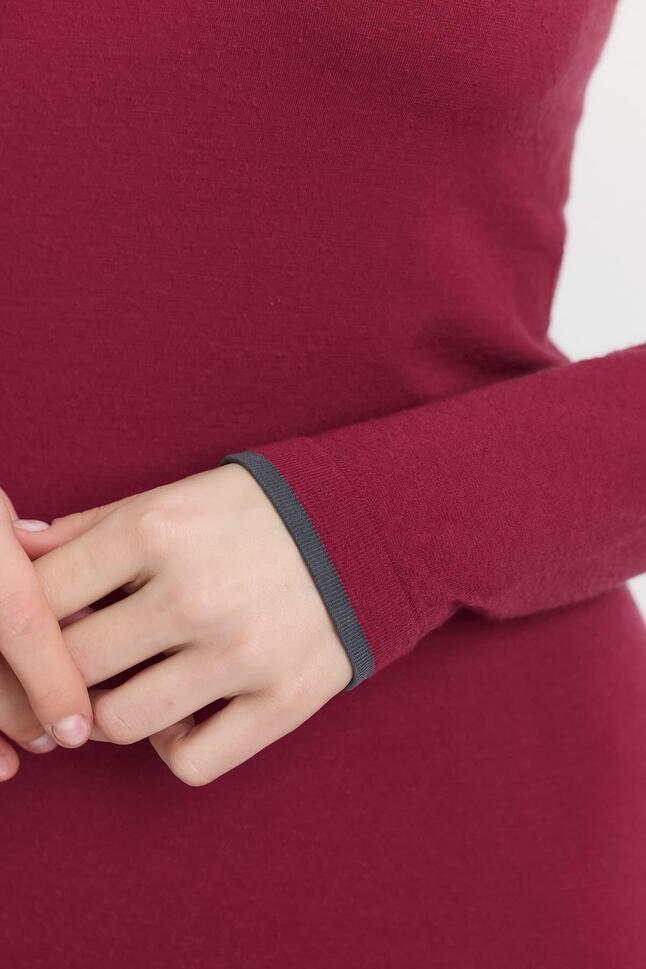 Koszulka termoaktywna damska Woolona Life bezszwowa Merino z długim rękawem