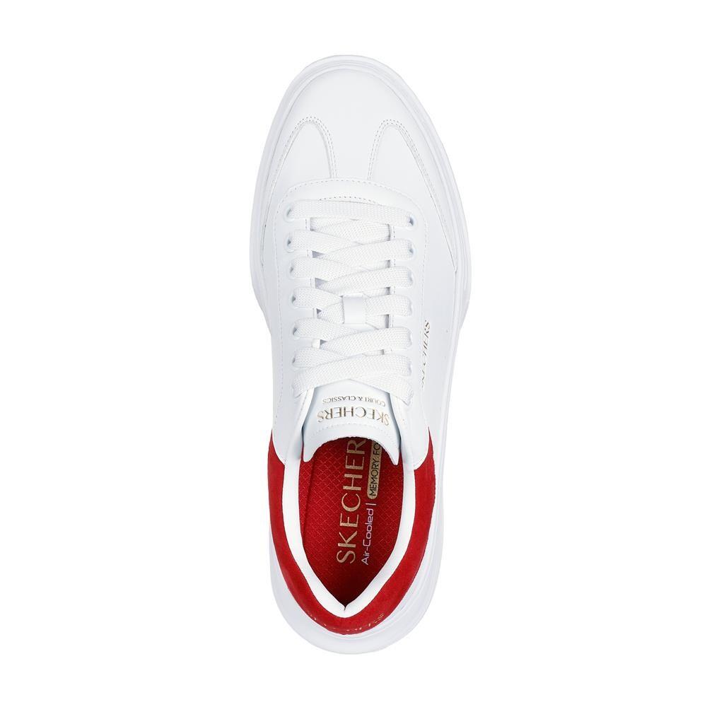 Baskets HOMME Skechers Cordova Classic-lighto BLANC-roja 4/5