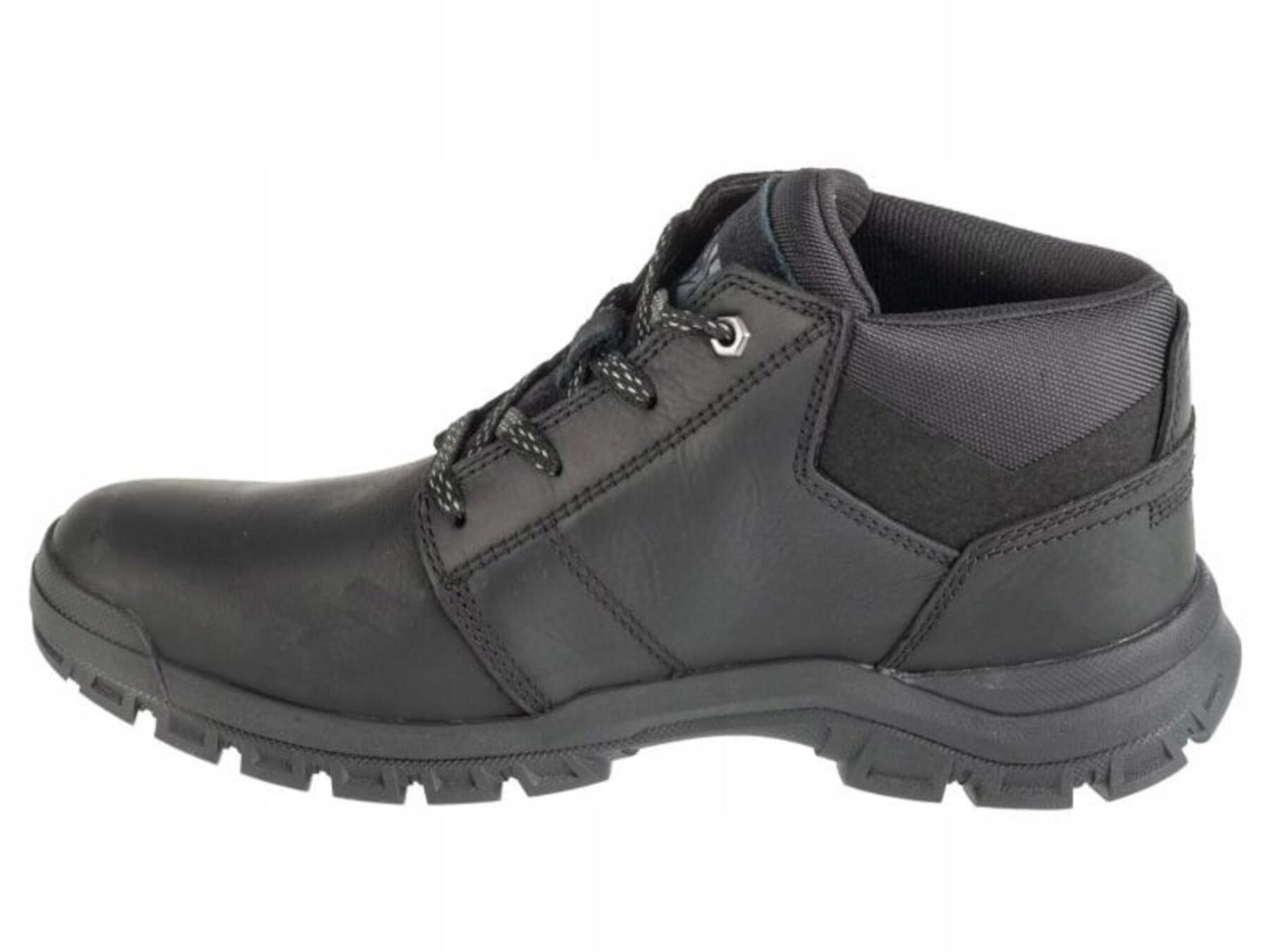 BUTY męskie CAT P725952 THRESHOLD skórzane wysokie czarne 41 4/6