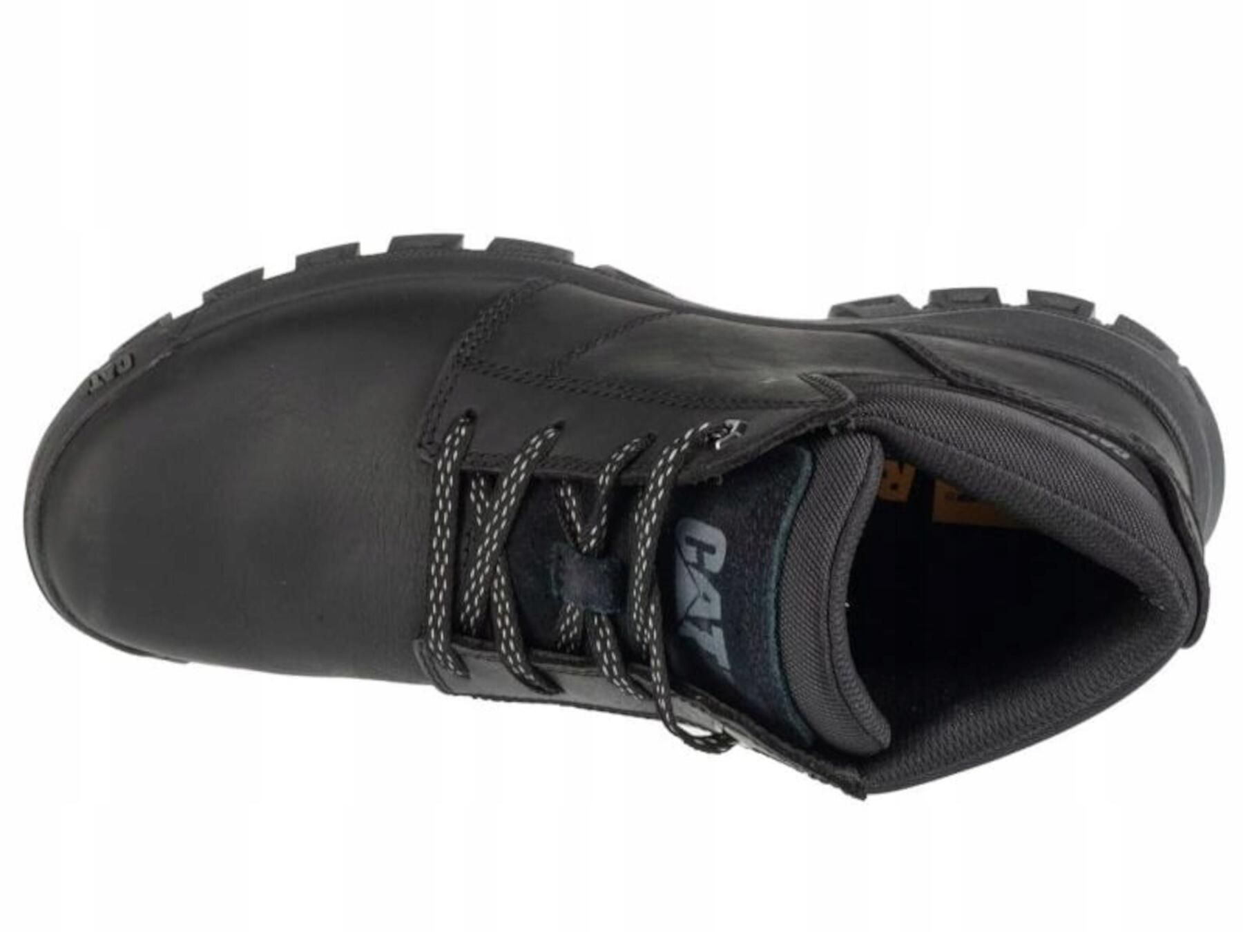 BUTY męskie CAT P725952 THRESHOLD skórzane wysokie czarne 41 5/6