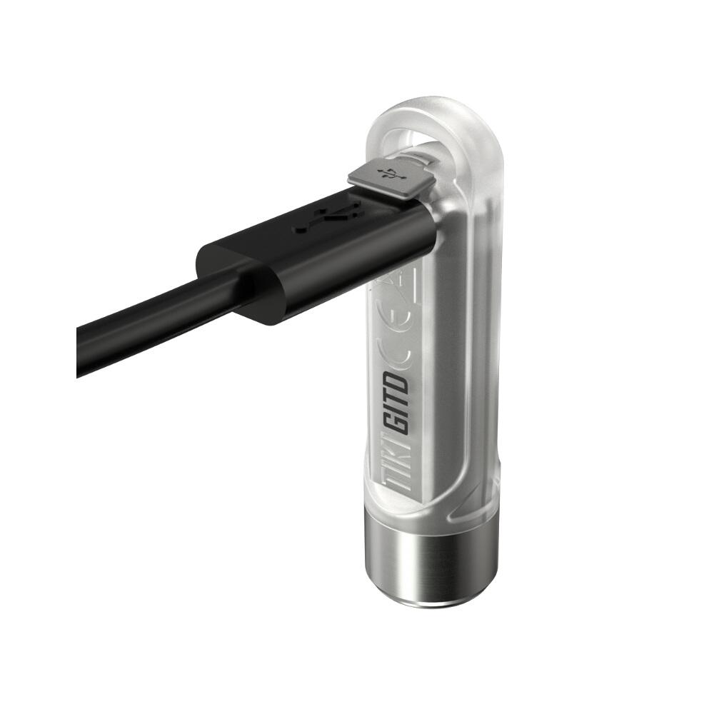 Nitecore TIKI GITD (Glow In The Dark)  300 Lumen Keyring Light 3/4