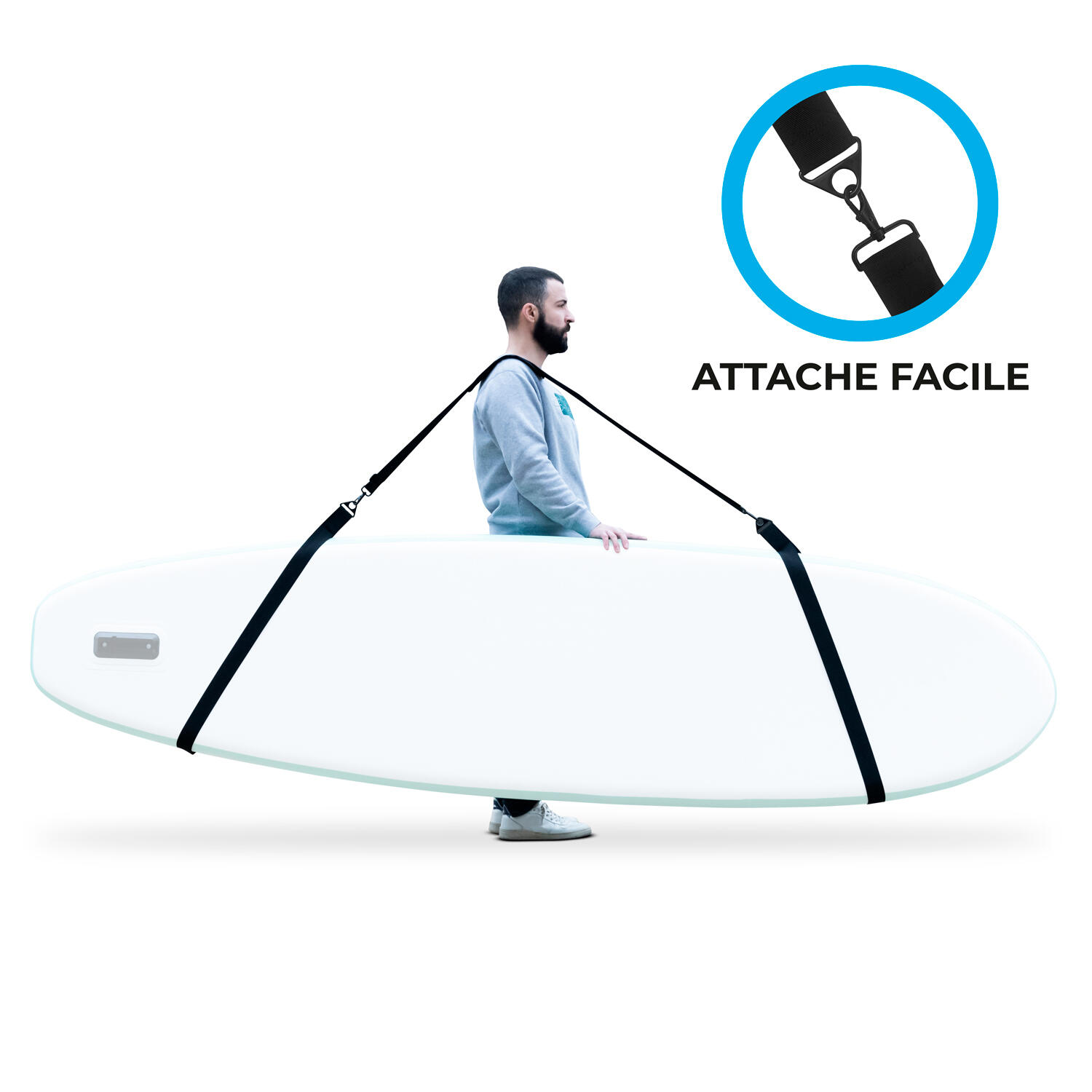 Set van 6 accessoires voor opblaasbare Stand Up Paddle – Zwart 4/6