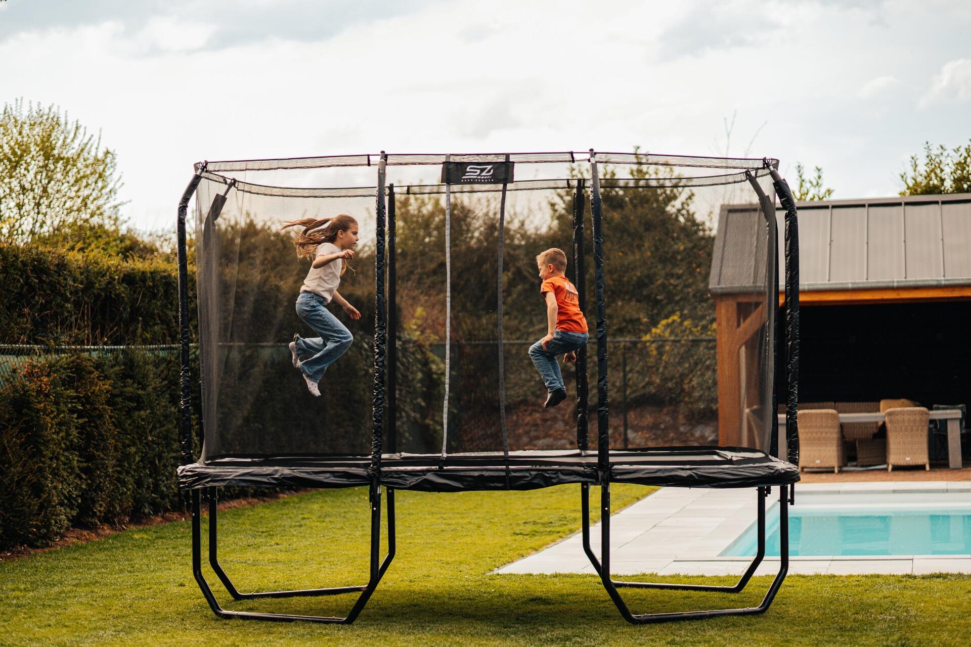 J7000 Premium Plus serie - Trampoline - Rechthoek - 244 x 366 cm 2/7