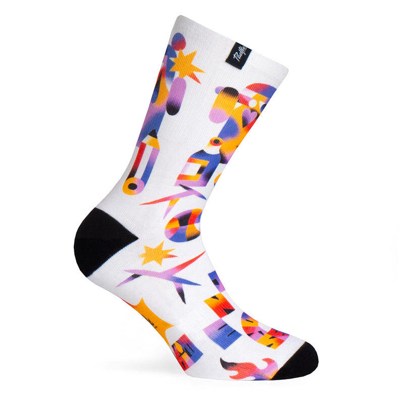 Calcetin Running con tejido Coolmax Unisex Krashkid, sublimado Multicolor 2/4
