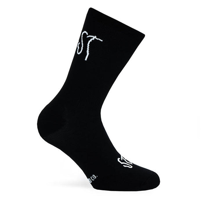 Calcetin running  unisex Stay Fast, tricotado color Negro 2/4