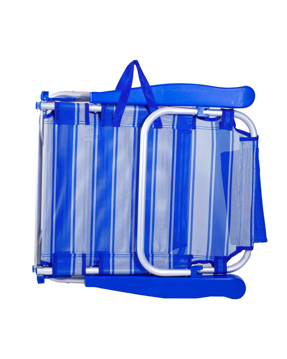 POLTRONA RECLINABILE CLASSICA - STRISCE BLU 4/7