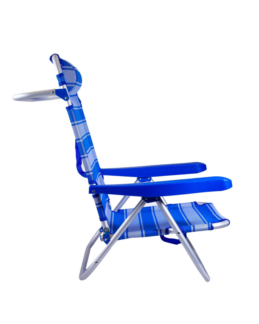 POLTRONA RECLINABILE CLASSICA - STRISCE BLU 3/7