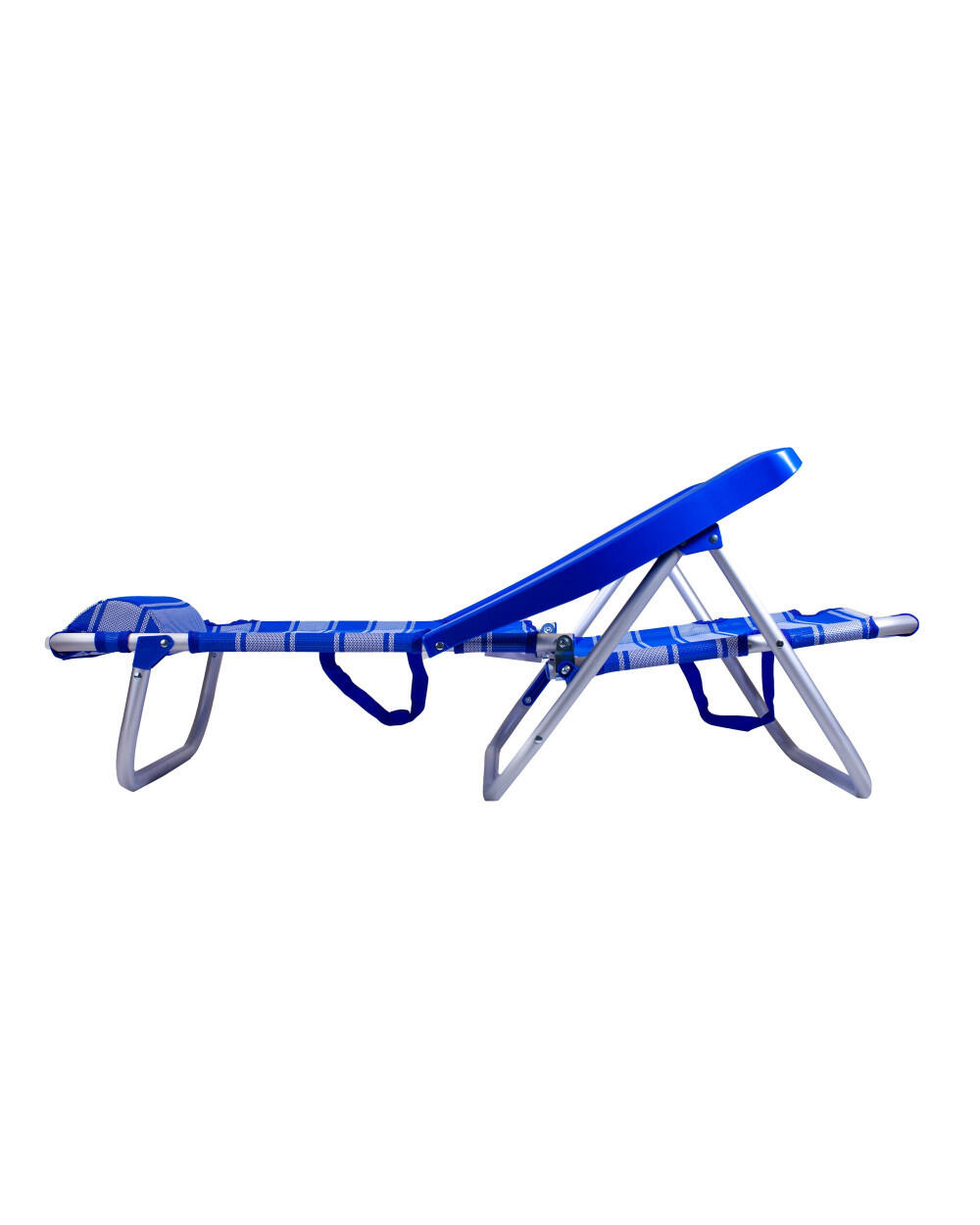 POLTRONA RECLINABILE CLASSICA - STRISCE BLU 2/7