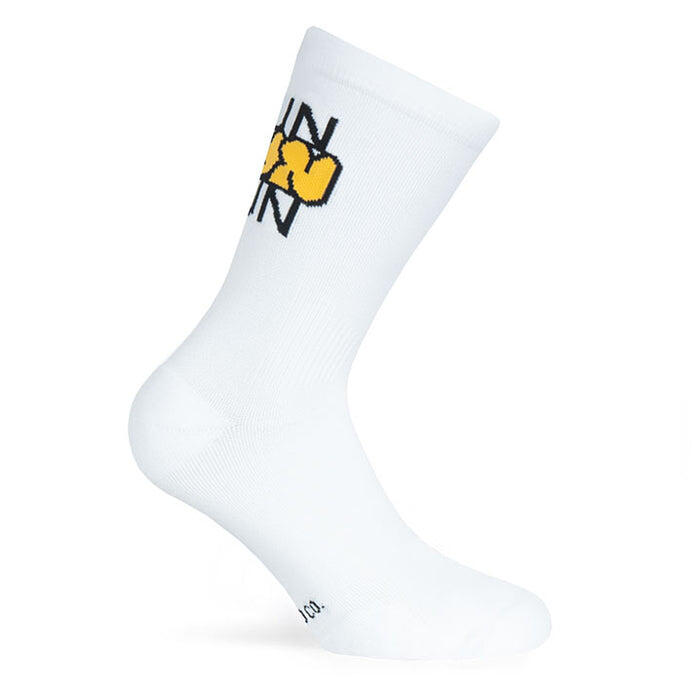 Calcetin running  unisex Run Run, tricotado color White 2/4