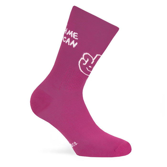 Calcetin running  unisex Catch Me, tricotado color Berry 2/3
