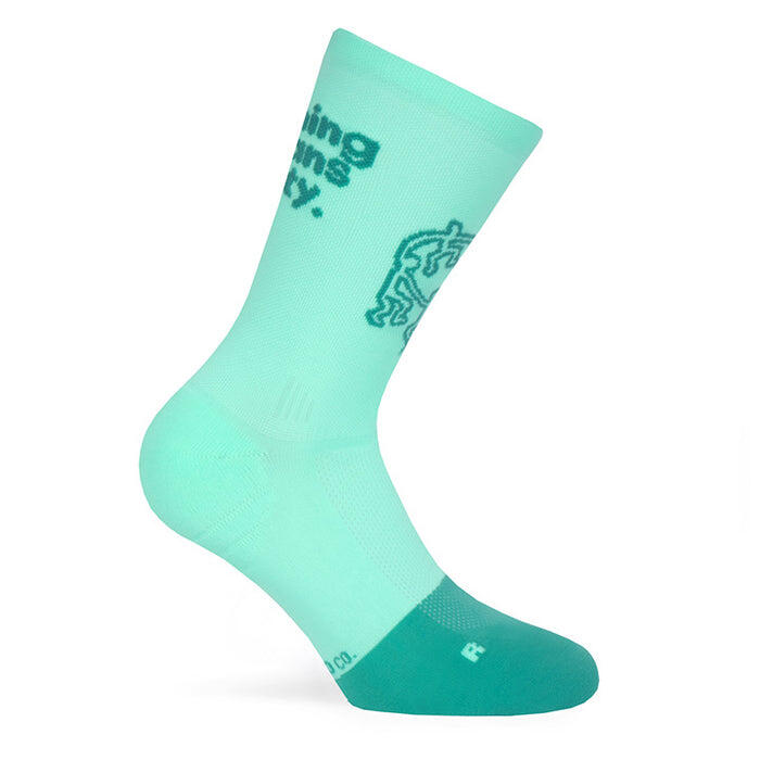 Calcetin running  unisex Unity, tricotado color Turquesa 2/4